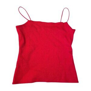 Madewell Red Ribbed Camisole Tank
